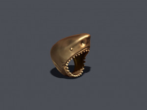 Shark head ring 3D Принт Модель
