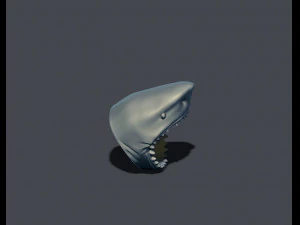 Shark head ring 3D Print Model