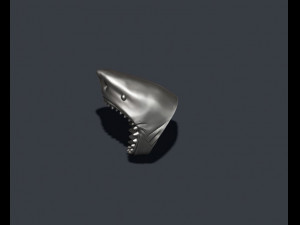 Shark head ring 3D Print Model