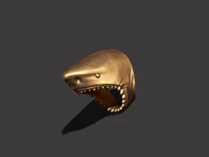 Shark head ring 3D Print Model