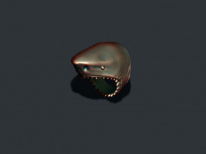 Shark head ring 3D Принт Модель