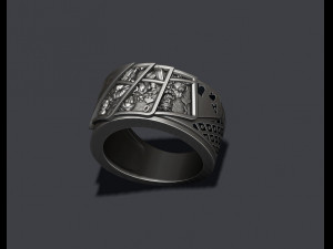 Pair of spades playing cards ring Model do druku 3D