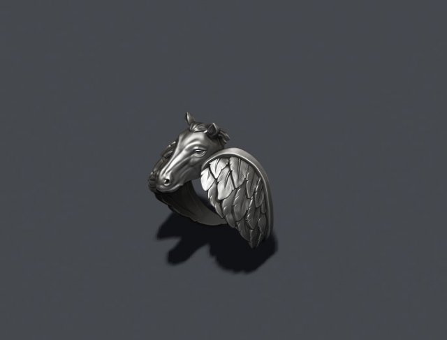 Pegasus ring Model Cetak 3D .c4d .max .obj .3ds .fbx .stl .blend 