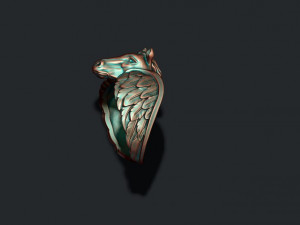 Pegasus ring Model Cetak 3D