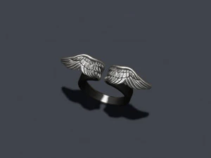 Wings ring 3D Print Model