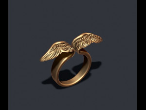 Wings ring 3Dプリントモデル