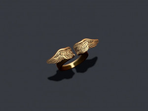 Wings ring 3Dプリントモデル