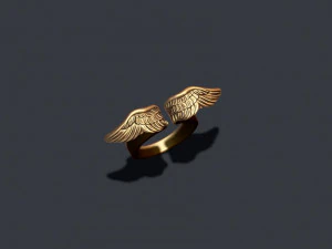 Wings ring 3D Print Model