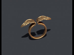 Wings ring 3Dプリントモデル