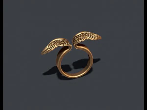Wings ring 3D Print Model