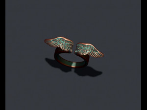 Wings ring 3Dプリントモデル