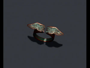Wings ring 3D Print Model