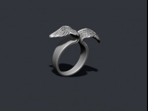 Wings ring 3Dプリントモデル
