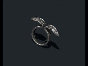 Wings ring 3Dプリントモデル