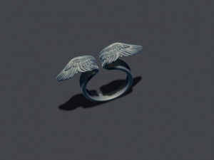 Wings ring 3Dプリントモデル