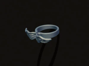 Wings ring 3D Print Model