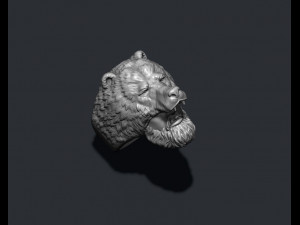 Man bear ring 3D प्रिंट मॉडल
