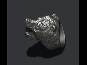 Man bear ring 3D Print Model
