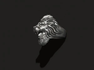 Man lion ring 3D Print Model