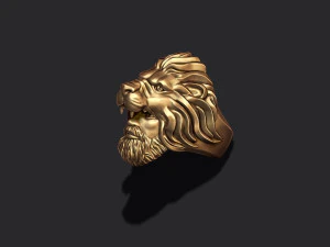 Man lion ring 3D Print Model
