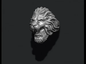 Man lion ring 3D Print Model