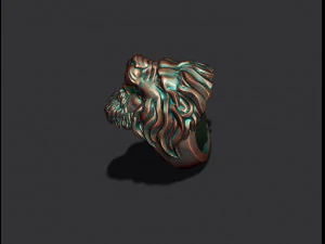 Man lion ring 3D Print Model