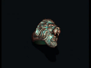 Man lion ring 3D Print Model