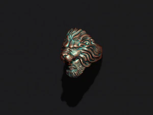 Man lion ring 3D Print Model
