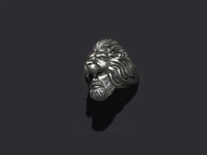 Man lion ring 3D Print Model
