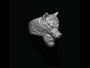 Man wolf ring Modelo de Impressão 3D