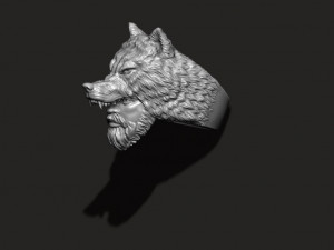 Man wolf ring Modelo de Impressão 3D