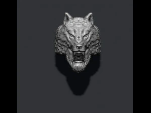 Man wolf ring 3D Print Model