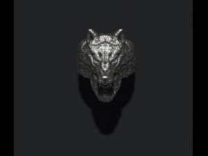Man wolf ring Modelo de Impressão 3D