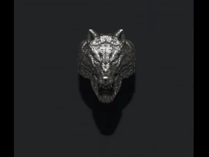 Man wolf ring 3D Print Model