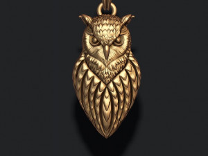 Owl pendant 3D 打印模型