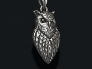 Owl pendant 3D Print Model