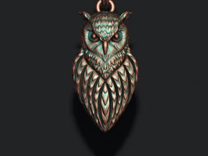 Owl pendant 3D Print Model