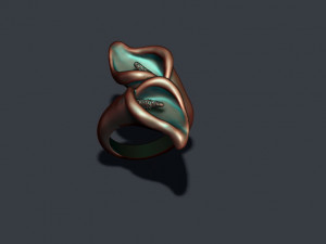 Calla lily ring 3D Print Model