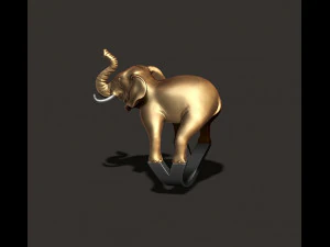 Anel de elefante Modelo de Impressão 3D