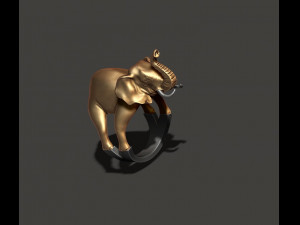 Elephant ring 3Dプリントモデル