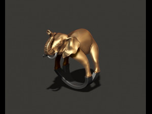 Elephant ring 3Dプリントモデル