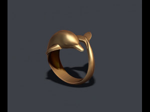 Dolphin ring Modelo de Impressão 3D