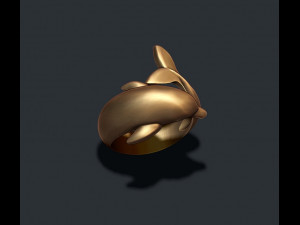 Dolphin ring Modelo de Impressão 3D