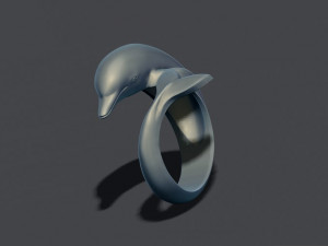 Dolphin ring Modelo de Impressão 3D