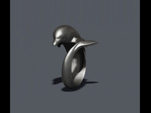Dolphin ring Modelo de Impressão 3D
