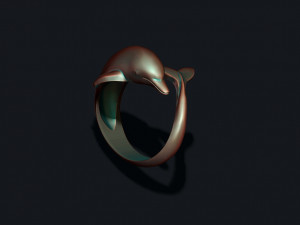 Dolphin ring Modelo de Impressão 3D