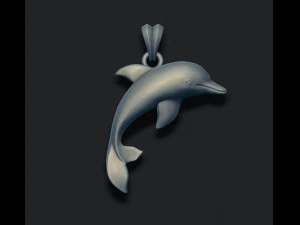 Dolphin pendant 3D Print Model
