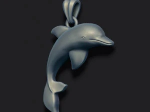Dolphin pendant 3D Print Model