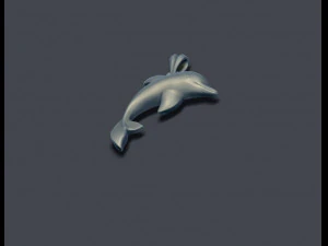 Dolphin pendant 3D Print Model