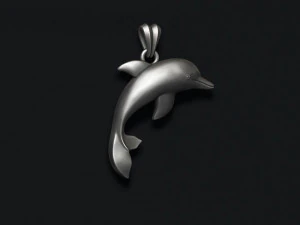 Dolphin pendant 3D Print Model